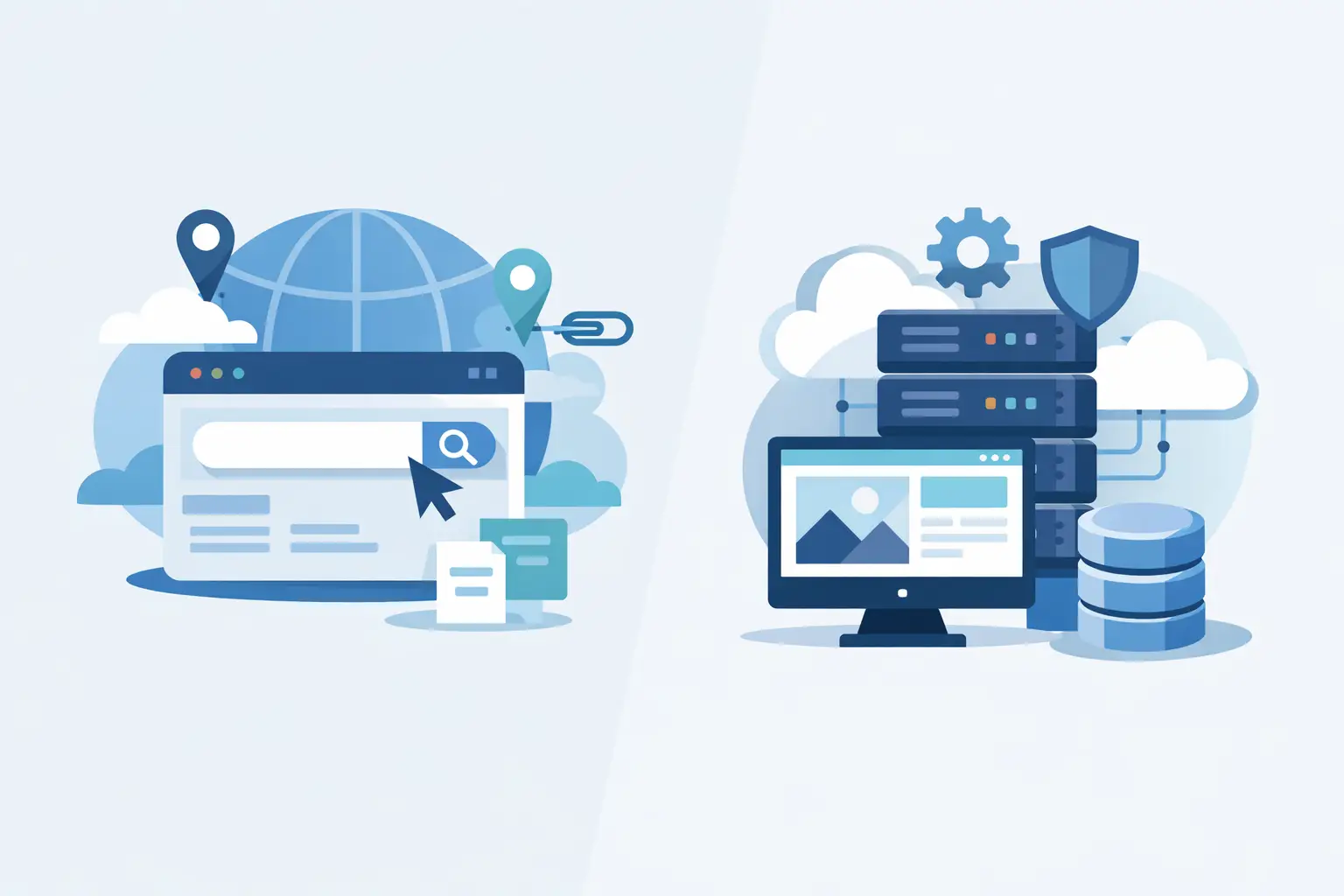 Domain Registration vs Web Hosting Explained